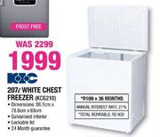 KIC White Chest Freezer-207Ltr(KCG210)