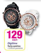 Digitime Tachy Watches-Each
