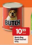 Butch Dog Food Assorted-820g Each