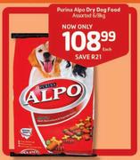 Purina Alpo Dry Dog Food Assorted-6/8Kg Each