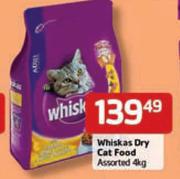 Whiskas Dry Cat Food Assorted-4Kg 