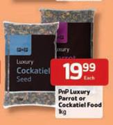 PnP Luxury Parrot or Cockatiel Food-1Kg Each