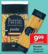 Puccini Macroni/Spaghetti-500gm Each