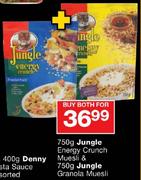 Jungle Energy Crunch Museli 750gm & Jungle Granola Museli 750gm