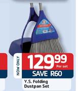 Y.S Folding Dustpan Set-Per Set