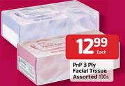 PnP 3 Ply Facial Tissue-100's Each