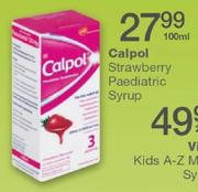 Calpol Strawberry Paediatric Syrup-100ml