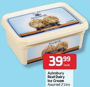 Aylesbury Real Dairy Ice Cream-2Ltr Each