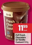 Pnp Fresh Chocolate Or Vanilla Custard-500gm Each