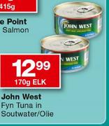 John West Fyn Tuna In Soutwater/Olie-170g Elk