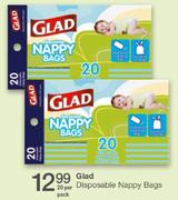 Glad Disposable Nappy Bags-20's Per Pack
