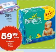 Pampers Baby Wipes-4x64's