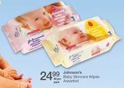 Johnson's Baby Skincare Wipes Assorted-80's Per Pack