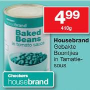 Housebrand Baked Beans In Tomato Sauce-410gm