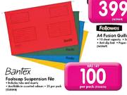Bantex Foolscap Suspension File-Per Pack
