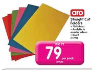 Aro Straight Cut Folders-Per Pack