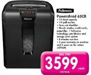 Fellowes Powershred 63CB-Each