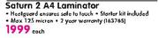 Fellowes Saturn 2 A4 Laminator-Each