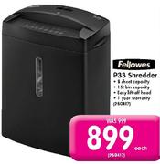 Fellowes P33 Shredder-Each