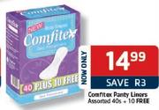 Comfitex Panty Liners Assorted-40's + 10 Free