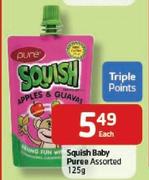 Squish Baby Puree Assorted-125g Each