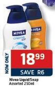 Nivea Liquid Soap-250ml Each