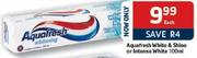 Aquafresh White & Shine or Intense White-100ml