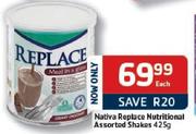  Nativa Replace Nutritional Assorted Shakes-425gm