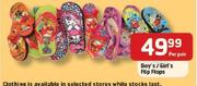 Boy's/Girl's Flip Flops-Per Pair