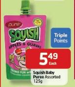 Squish Baby Puree-125gm Each