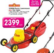 Wolf Garden 2200W Electric Lawnmover+ 15m Cable-Each