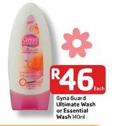 Gyna Guard Ultimate Wash Or Essential Wash-140ml Each