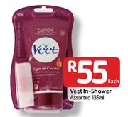 Veet In-Shower Assorted-135ml Each