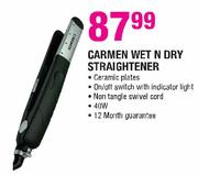 Carmen Wet N Dry Straightener