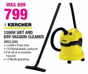 Karcher 1200W Wet And Dry Vacuum Cleaner(WD2.200)