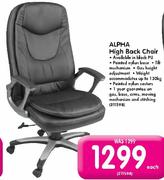 Alpha High Back Chair-Each