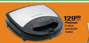 Platinum 2-Slice Sandwich Maker-Each