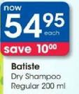 Batiste Dry Shampoo Regular-200Ml Each