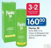 Plantur 39 Tonic 200Ml Or Colour & Stressed Hair Or Fine & Brittle Hair-250Ml Each