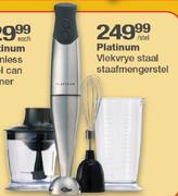 Platinum Vlekvrye Staal Staafmengerstel-Each