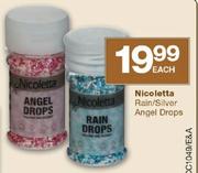 Nicoletta Rain/Silver Angel Drops-Each
