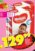 Huggies Dry Comfort Jumbo Pack Disposable Nappies 56/66/76's Per Pack-Each