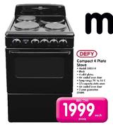 Defy Compact 4 Plate Stove(DSS514)