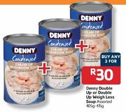 Denny Double Up or Double Up Weigh Less Soup-3 x 405gm-415gm