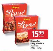 Royco So Easy Meal Kit Assorted-220g-325g Each