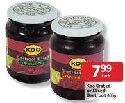 Koo Grated or Sliced Beetroot-405gm Each
