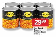 Koo Baked Beans In Tomato Sauce-6 x 225gm