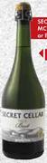 Secret Cellar MCC Brut, Brut Rose Or Blanc De Blanc-750ml