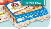 Toplay Large Eggs-30 Per Tray