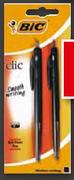 Bic Clic Ballpoint Pens-2 Per Pack
